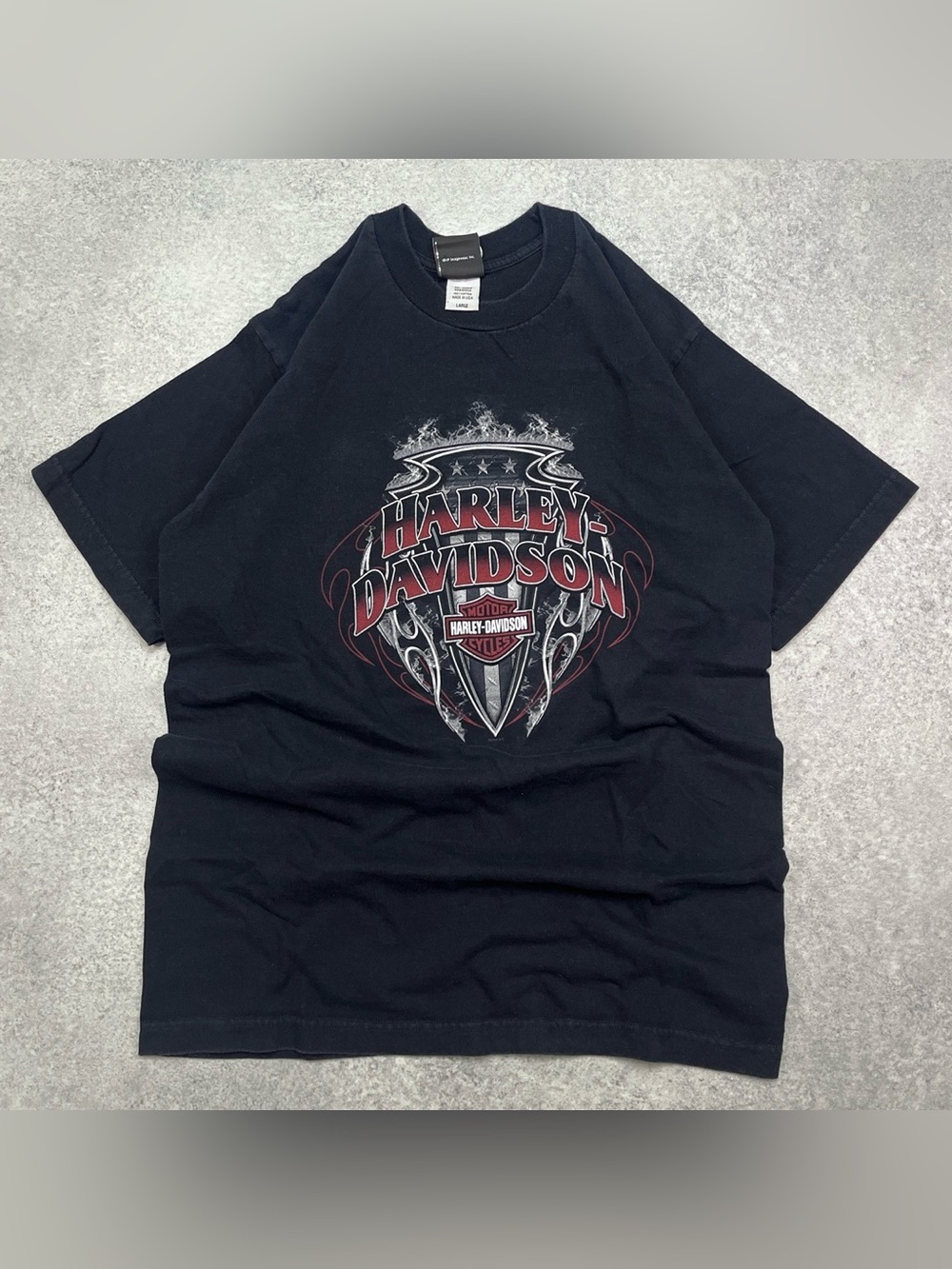 vintage y2k style Harley Davidson motorcycle Myrtle beach Carolina black t-shirt